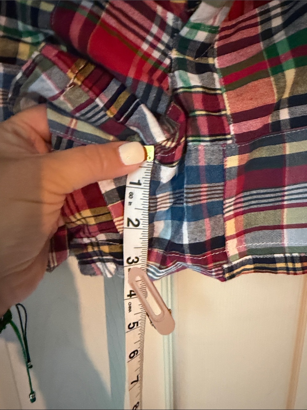 Classic Patchwork Plaid Women's Shorts - Multicolor - Picture 4 of 4